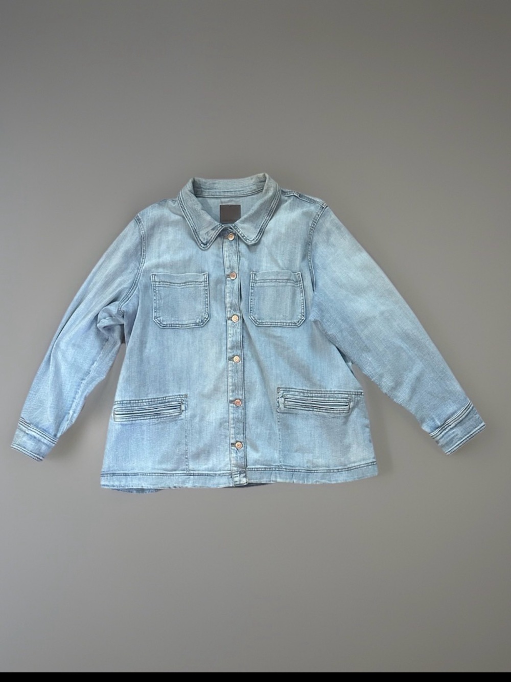 Maurices Light Wash Denim Jacket 2X